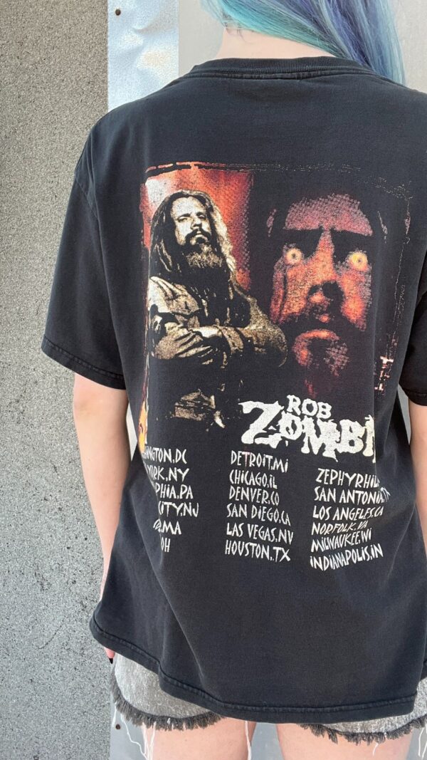 PERFECTLY FADED ROB ZOMBIE 2002 DEMON SPEEDING TOUR T-SHIRT