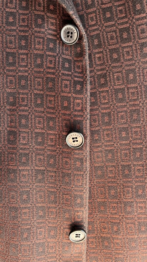 VERSACE SOFT WOOL CLASSIC V2 JACQUARD PATTERN SPORT COAT SUIT JACKET
