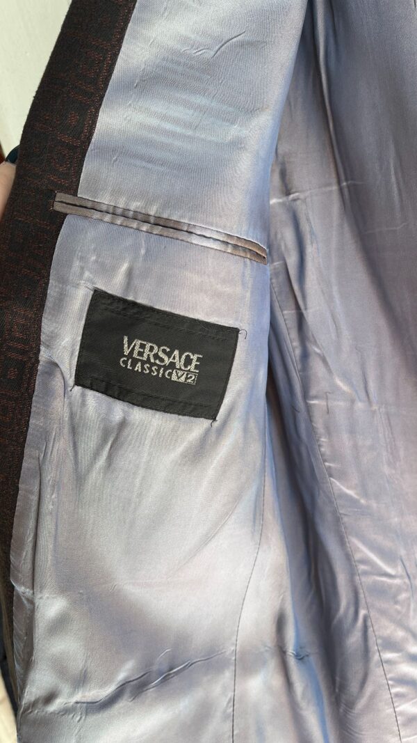 VERSACE SOFT WOOL CLASSIC V2 JACQUARD PATTERN SPORT COAT SUIT JACKET