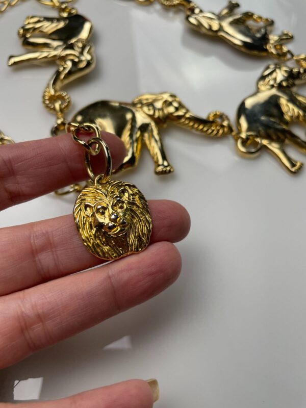 *AS-IS* HIGH POLISHED PLATED GOLD ELEPHANT CHAIN BELT