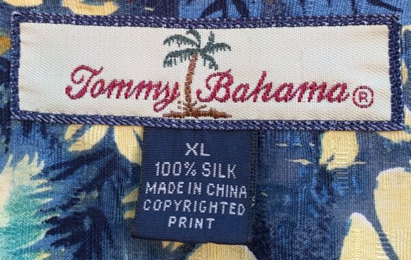 100% SILK 2006 MOTORCYCLE SANTA LET THE GOOD TIMES ROLL PRINT HAWAIIAN SHIRT