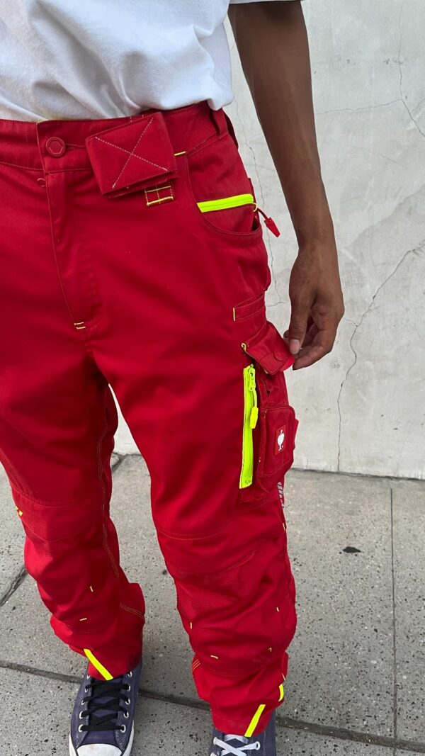 *AS-IS* GERMAN ENGINEERED TECH WORKWEAR PANTS, NEON DETAILS