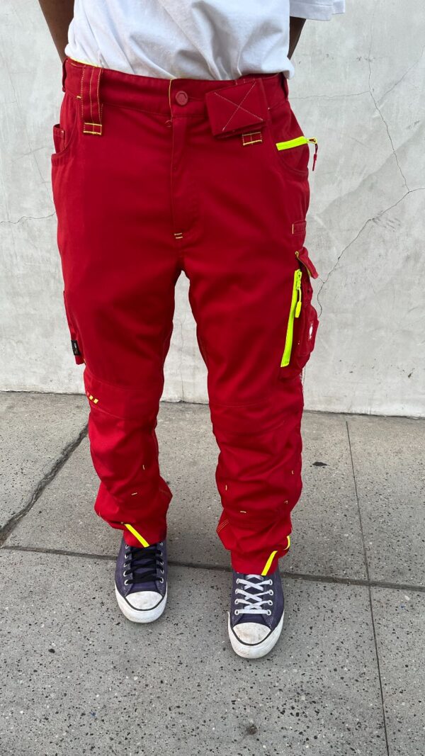 *AS-IS* GERMAN ENGINEERED TECH WORKWEAR PANTS, NEON DETAILS