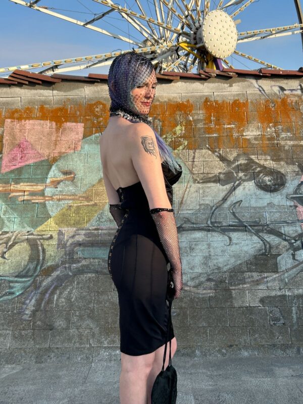 INSANE! FULL BODY MESH SHAPEWEAR CORSET DRESS FULL BACK HOOKS AND EYE