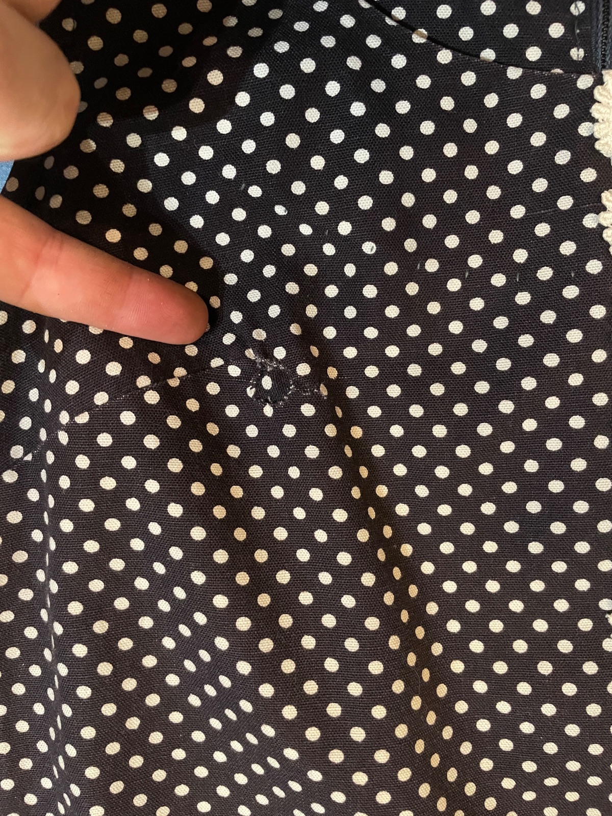 HANDMADE RETRO SLEEVELESS POLKADOT ROMPER, FLOWER APPLIQUE