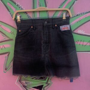 Photo detail:*AS-IS* RAD! 1970S LEVIS WHITE TAB MODIFIED CORDUROY MINI SKIRT