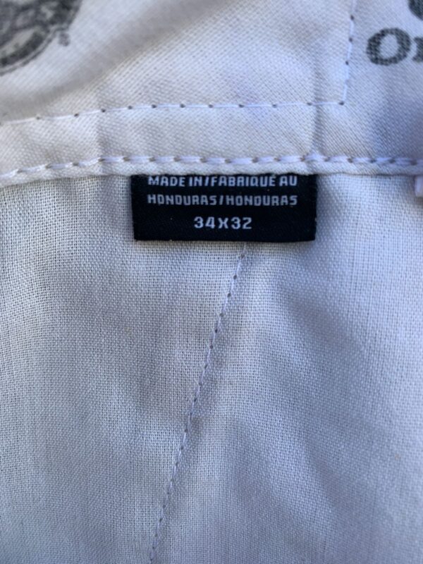 *AS-IS* COOL! CUSTOM NAME PATCHED PAINT SPLATTERED KHAKI DICKIES WORK PANTS