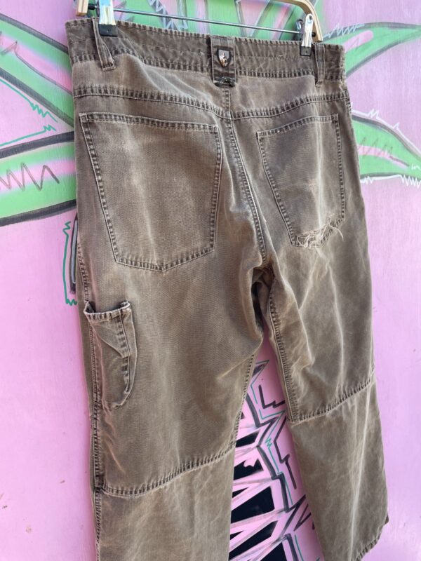 *AS-IS* RAD! SUPER THRASHED & DISTRESSED OUTERWEAR UTILITY PANTS