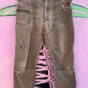 Photo detail:*AS-IS* RAD! SUPER THRASHED & DISTRESSED OUTERWEAR UTILITY PANTS