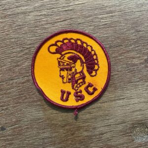 Photo detail:RETRO USC TROJAN EMBROIDERED CIRCULAR PATCH