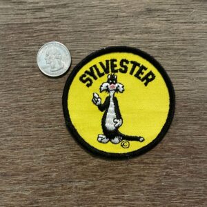 Photo detail:RETRO SYLVESTER THE CAT EMBROIDERED CIRCULAR PATCH
