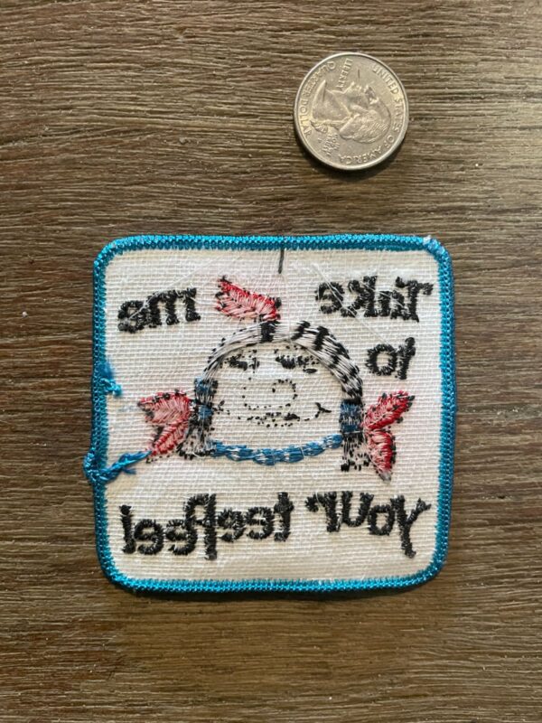 RETRO TAKE ME TO YOUR TEEPEE EMBROIDERED PATCH