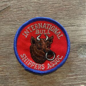 Photo detail:INTERNATIONAL BULL SHIPPERS ASSOCIATION EMBROIDERED PATCH