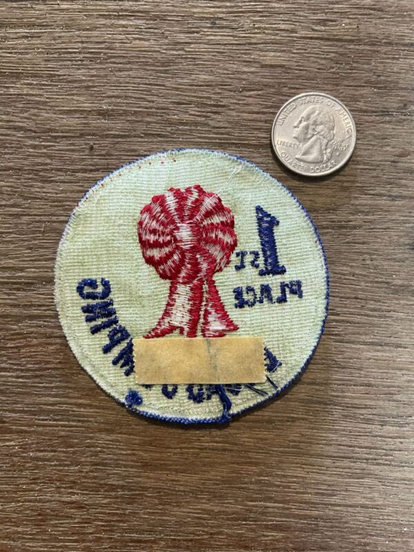 RETRO 1ST PLACE BOARD JUMPING EMBROIDERED PATCH