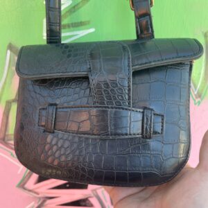Photo detail:*AS-IS* CROC EMBOSSED FAUX LEATHER SHOULDER BAG