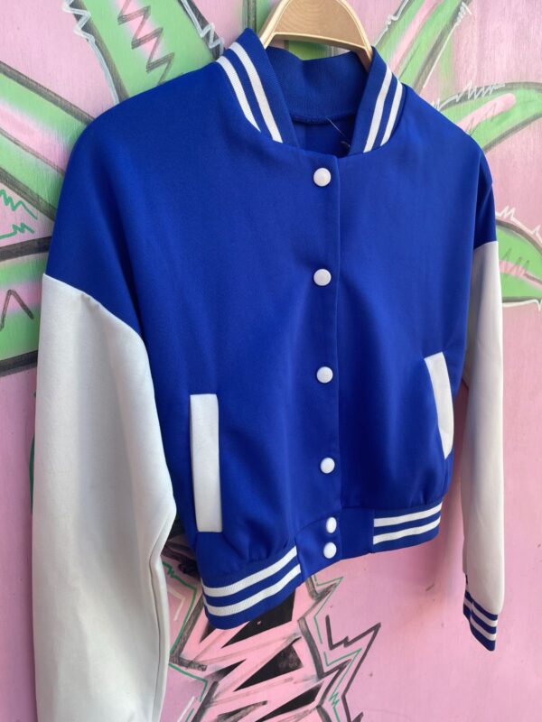 CUTE! CROPPED SMALL FIT BASEBALL JACKET