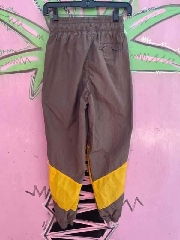 SMALL FIT NIKE COLORBLOCK NYLON JOGGER STYLE TRACK PANTS