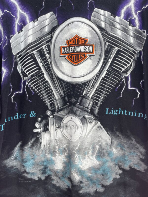 HarleyDavidson 【Thunder Lightning】 U.S.A Harley Davidson Thunder Lightning Fullerton California Graphic 100