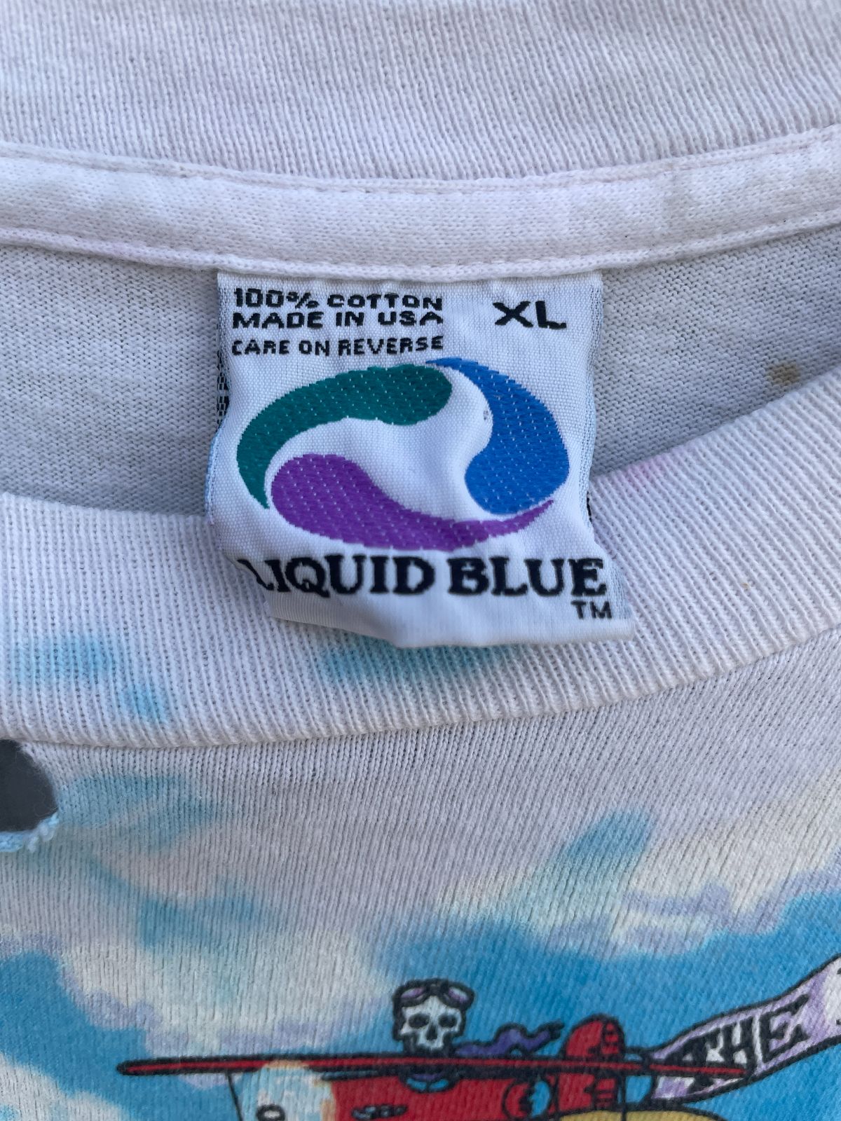 *AS-IS* RAD! GRATEFUL DEAD 1994 SUMMER TOUR TIE-DYE SINGLE STITCH GRAPHIC T-SHIRT