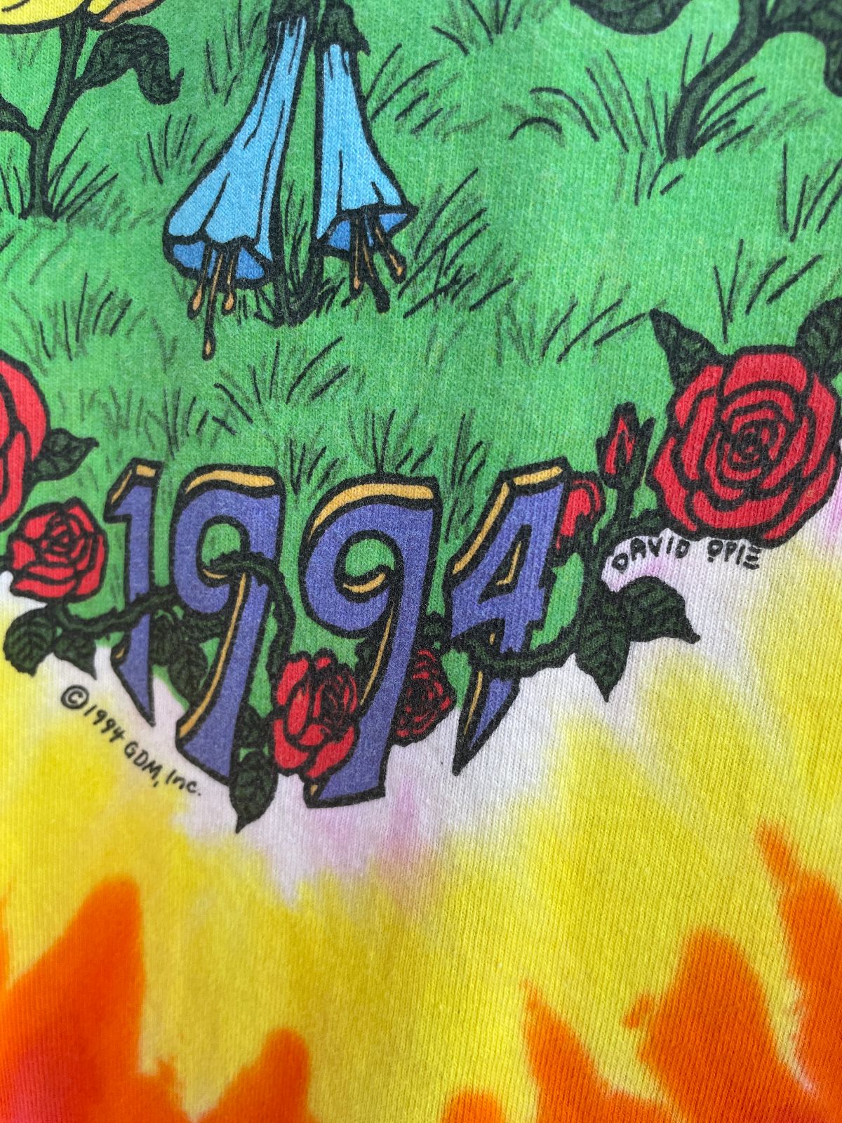*AS-IS* RAD! GRATEFUL DEAD 1994 SUMMER TOUR TIE-DYE SINGLE STITCH GRAPHIC T-SHIRT