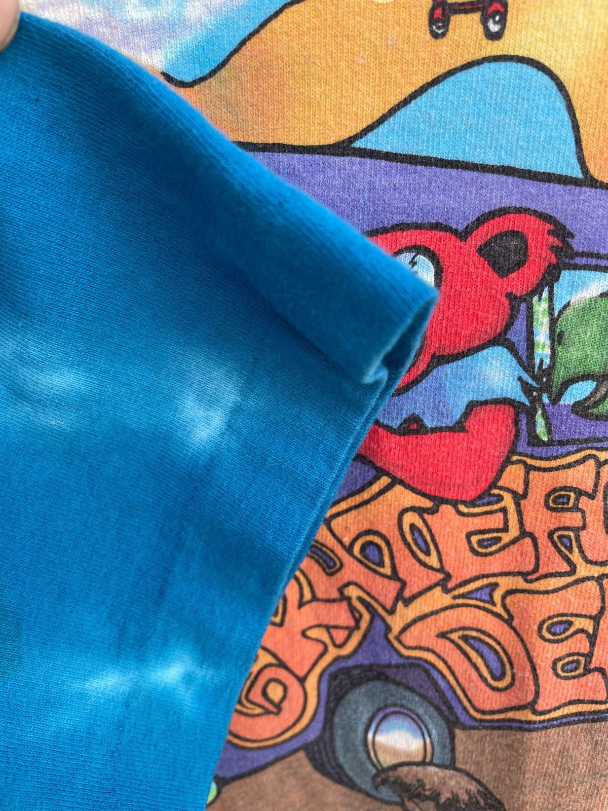 *AS-IS* RAD! GRATEFUL DEAD 1994 SUMMER TOUR TIE-DYE SINGLE STITCH GRAPHIC T-SHIRT