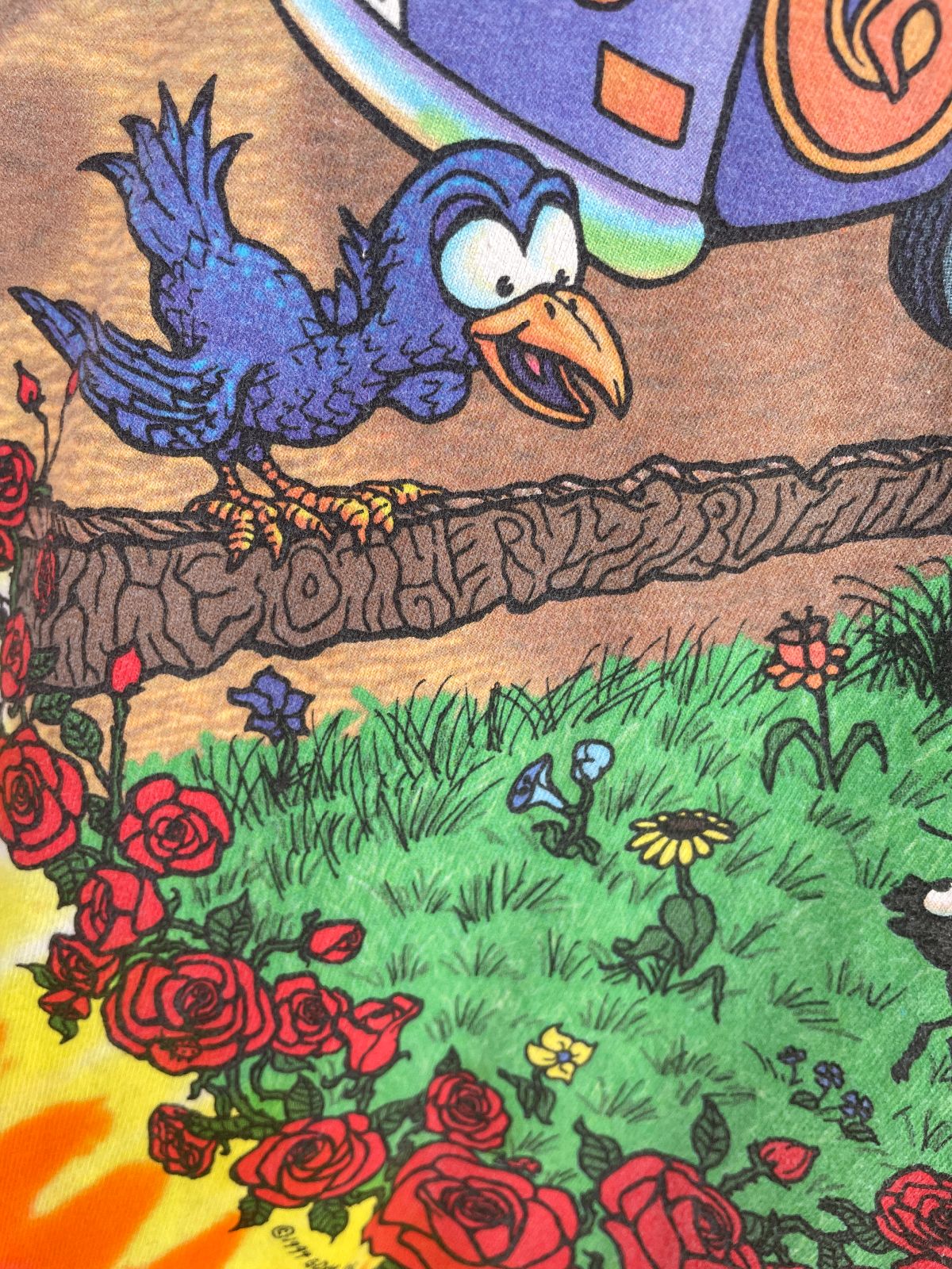 *AS-IS* RAD! GRATEFUL DEAD 1994 SUMMER TOUR TIE-DYE SINGLE STITCH GRAPHIC T-SHIRT