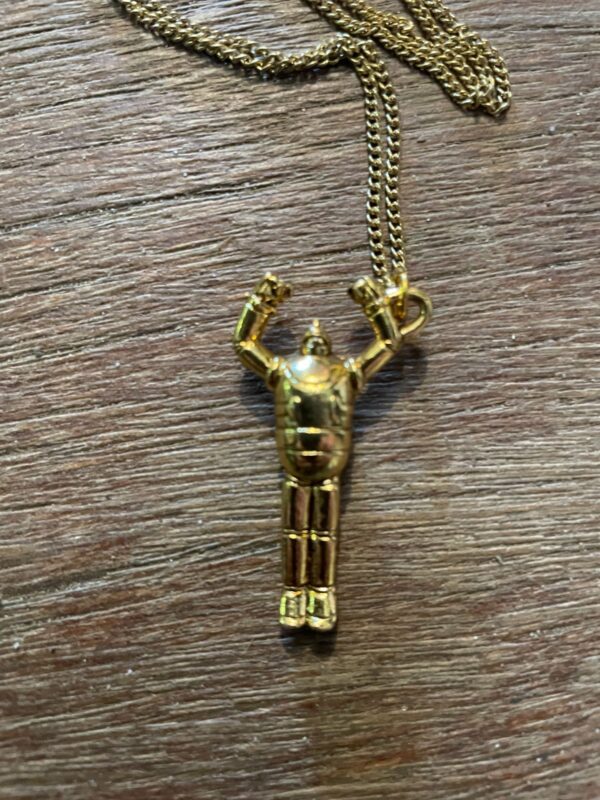 MINI SPACE ROBOT PENDENT NECKLACE