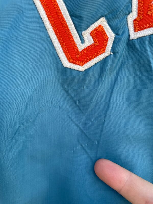 RETRO CATS SATIN BUTTON UP BASEBALL JACKET