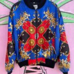 EQUESTRIAN PRINT BAROQUE BOMBER JACKET