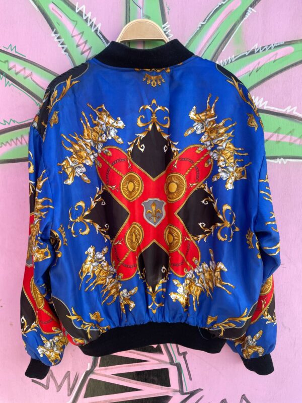 EQUESTRIAN PRINT BAROQUE BOMBER JACKET
