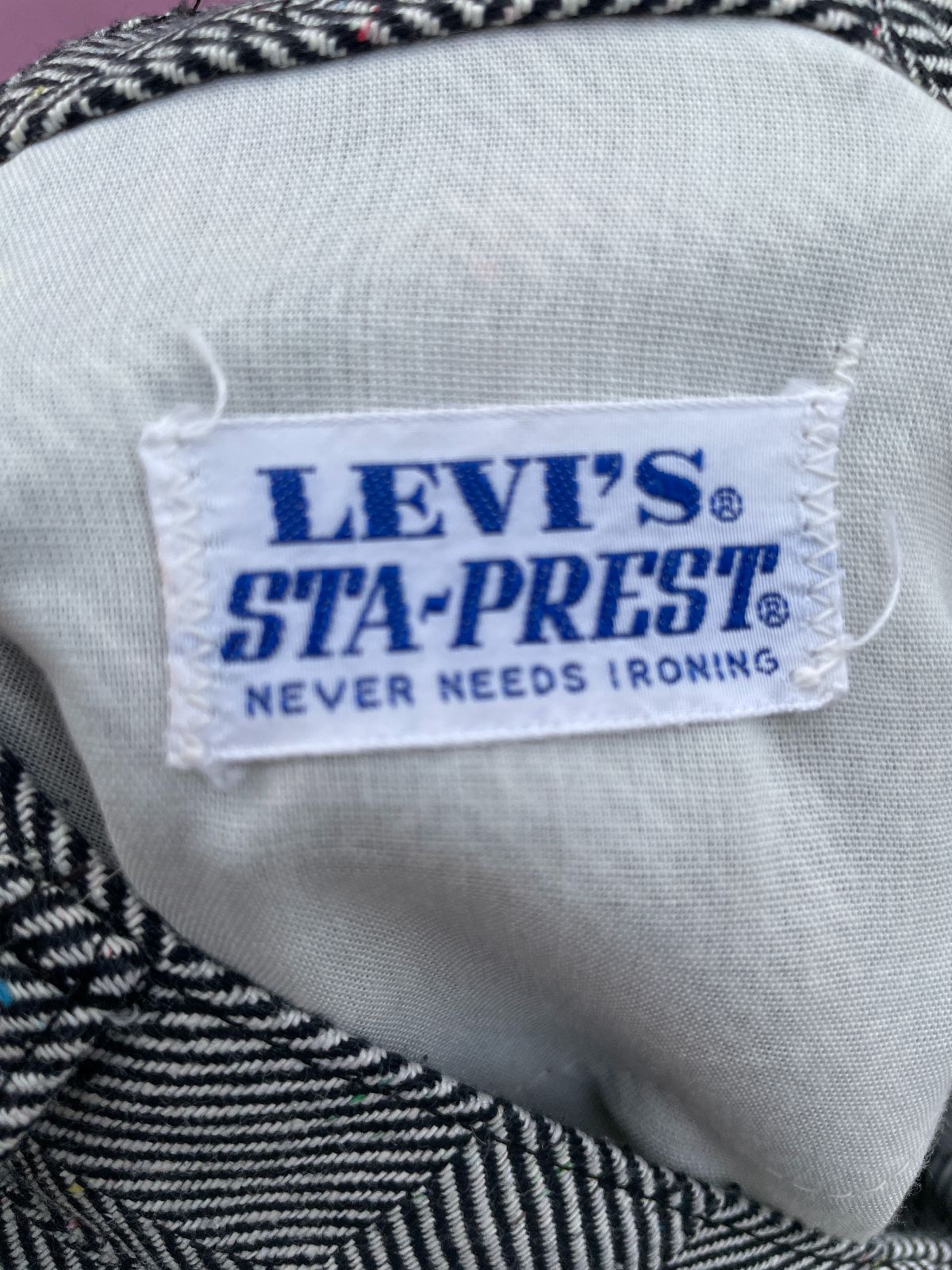 THE F#CKING COOLEST!!! BIG E LEVIS LINED GEOMETRIC WOVEN CUT OFF PANTS