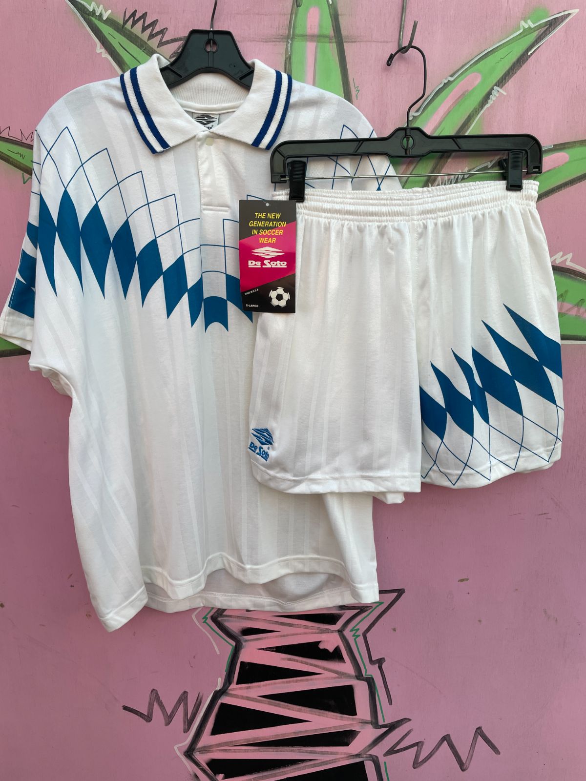 product details: DEADSTOCK RETRO SOCCER TOP AND SHORT SET photo