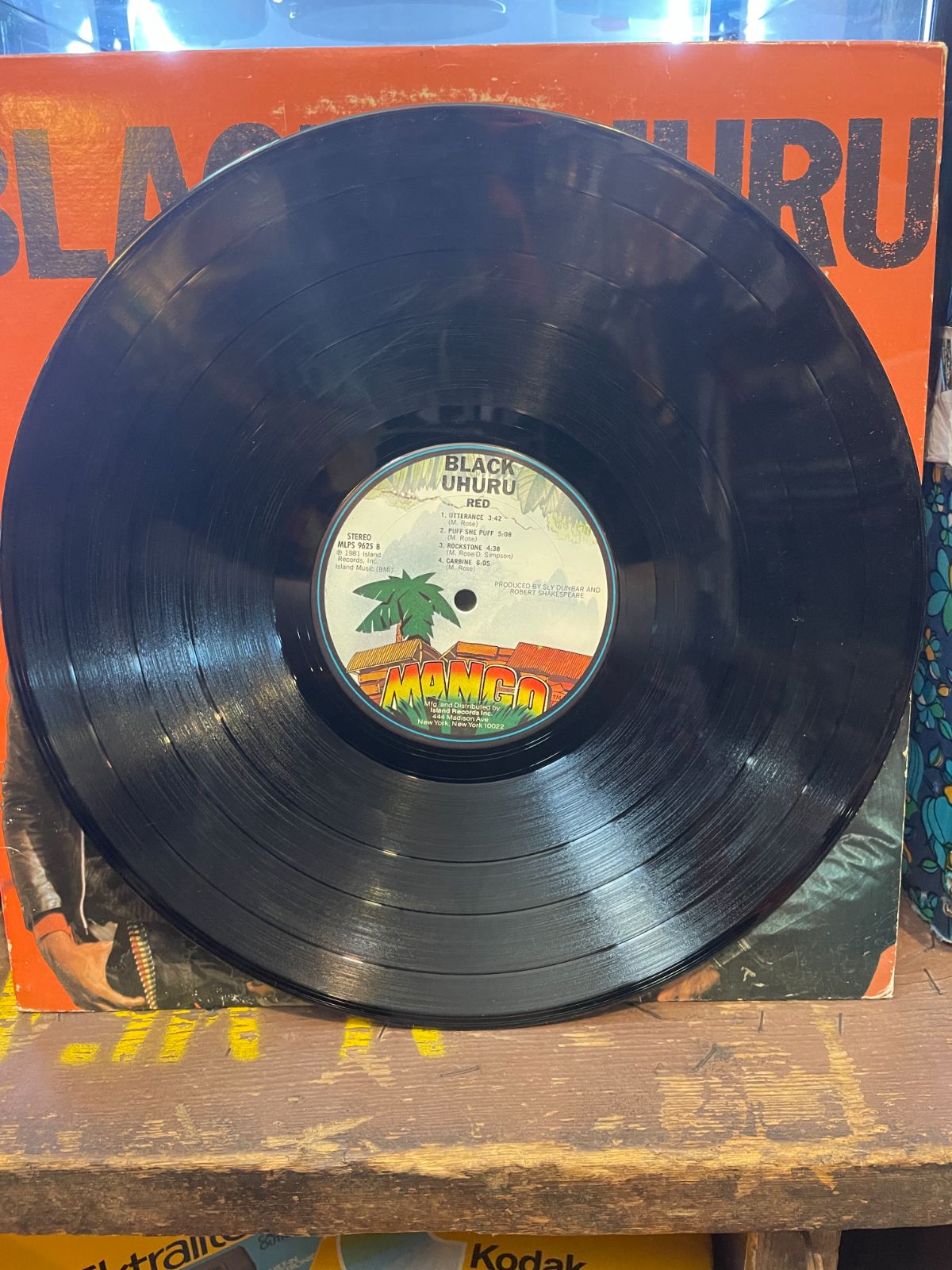 BLACK UHURU - RED VINYL RECORD ORIGINAL PRESSING MLPS 9625