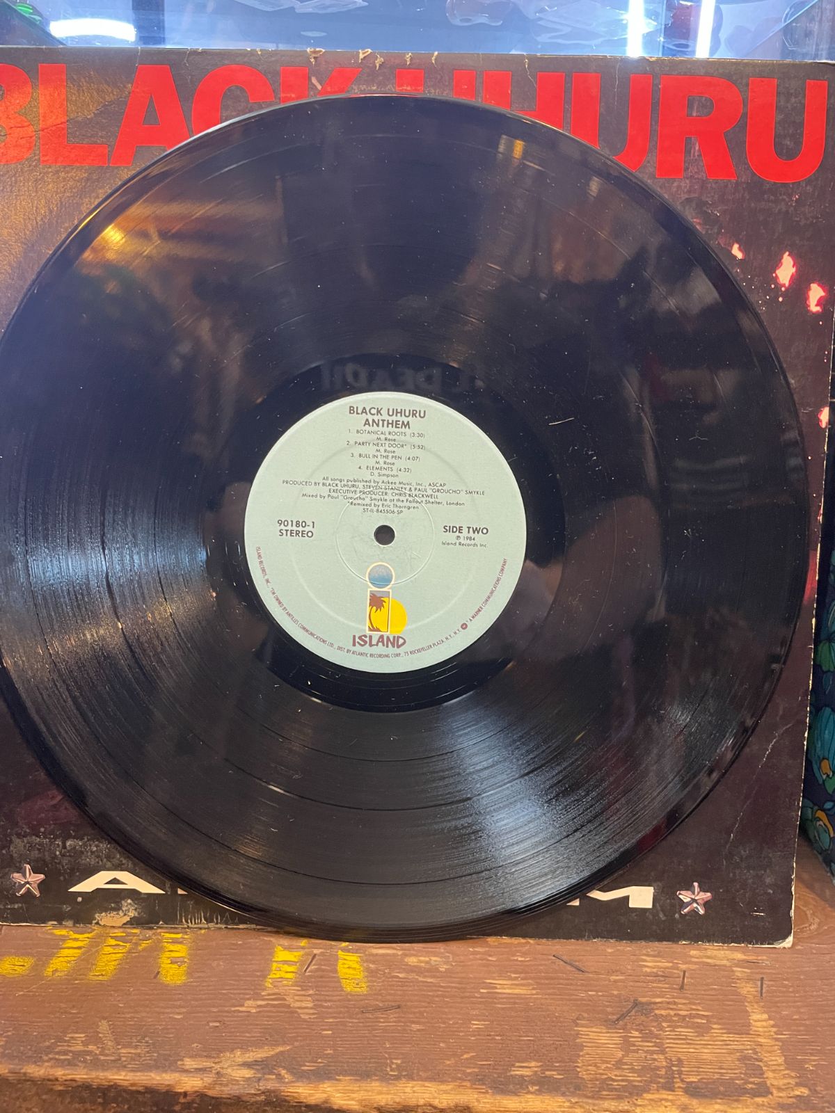 BLACK UHURU - ANTHEM VINYL RECORD