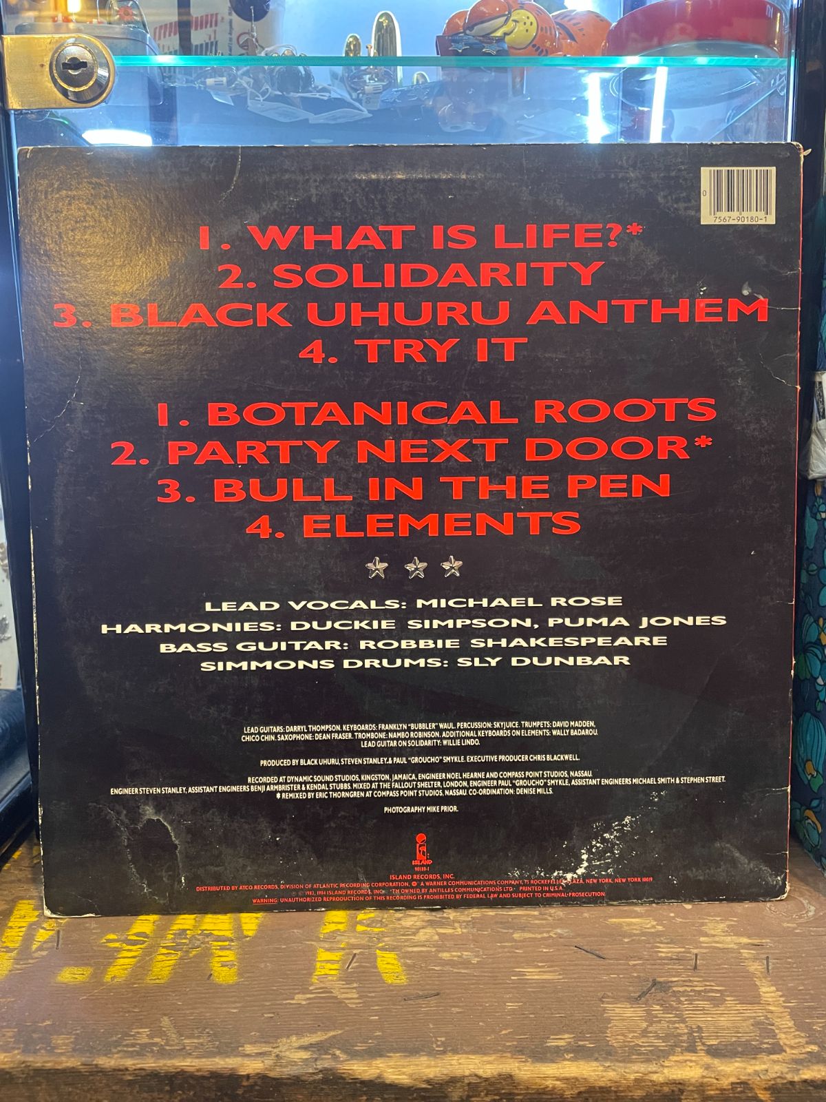 BLACK UHURU - ANTHEM VINYL RECORD