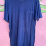 1980S BLANK BLUE SINGLE STITCH POCKET TEE