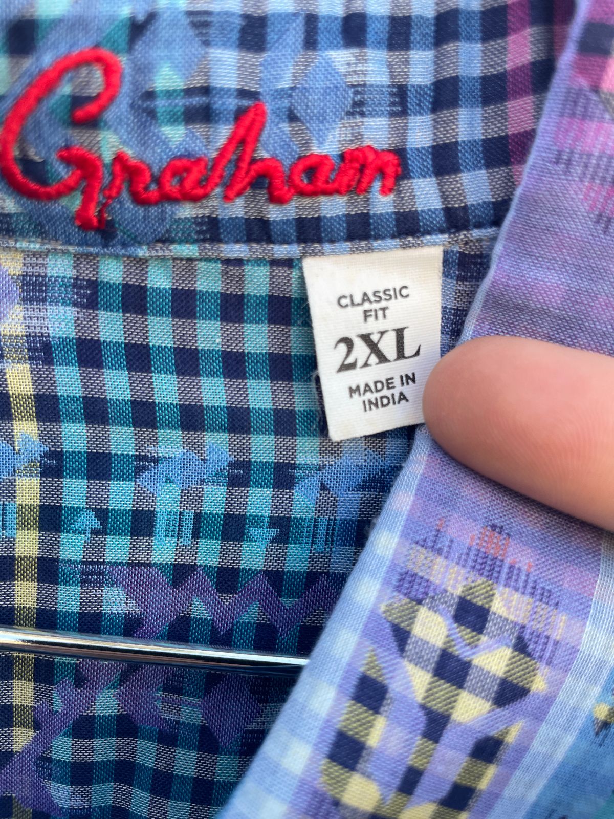 NICE! LIGHT WEIGHT GUATEMALAN TEXTILE INSPIRED PRINT LONG SLEEVE BUTTON DOWN SHIRT