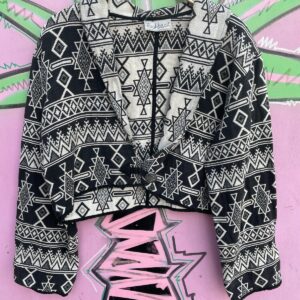 Photo detail:*AS-IS* 1990S CROPPED SOUTHWESTERN TEXTILE JACKET