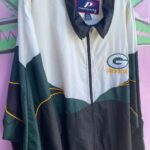 1990S NYLON COLORBLOCK GREEN BAY PACKERS WINDBREAKER & PANTS JACKET