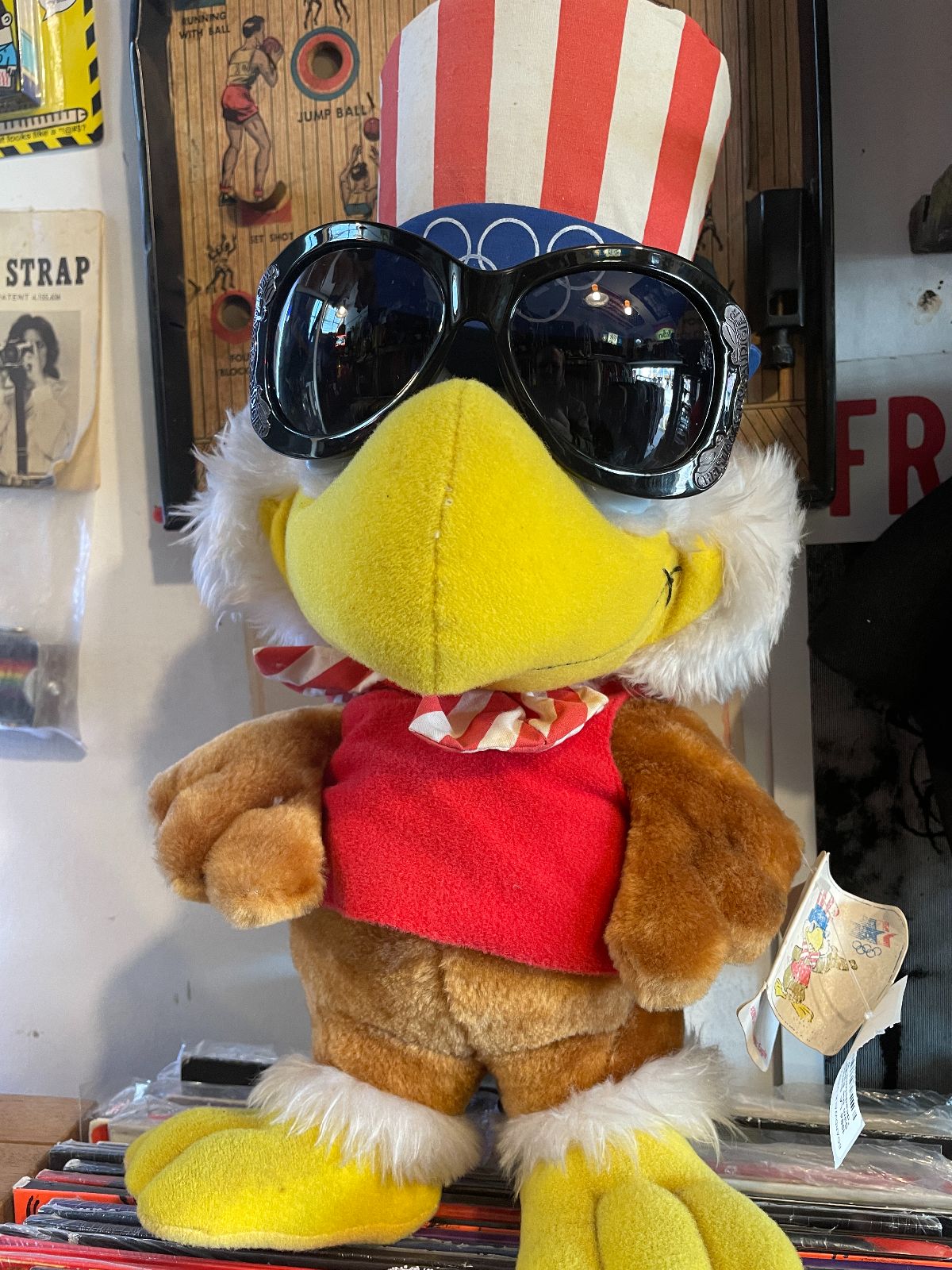 Y2K BUG EYE CLOUT GOGGLES SUNGLASSES BUTTERFLY RHINESTONE SIDE DESIGN