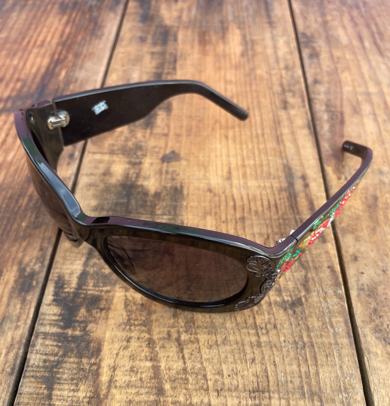 product details: Y2K BUG EYE CLOUT GOGGLES SUNGLASSES BUTTERFLY RHINESTONE SIDE DESIGN photo