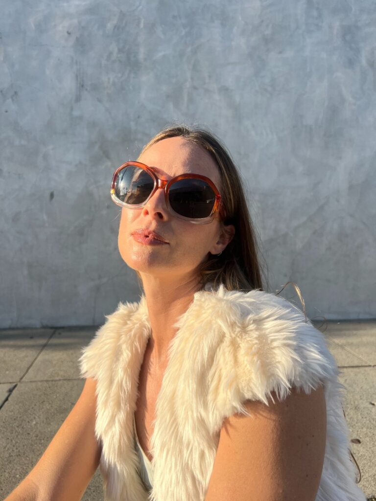 BEAUTIFUL 1970S OVERSIZED OMBRE SUNGLASSES MADE IN FRANCE