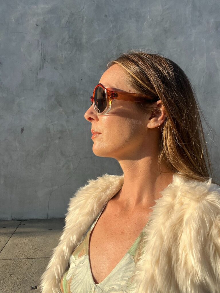 BEAUTIFUL 1970S OVERSIZED OMBRE SUNGLASSES MADE IN FRANCE