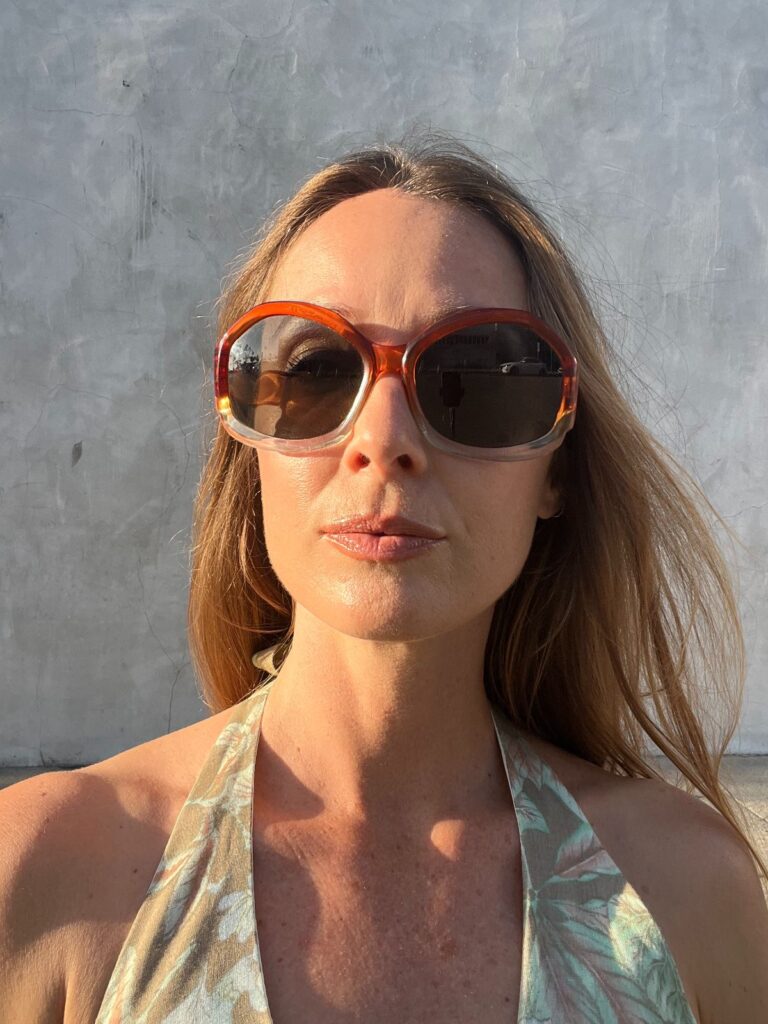 BEAUTIFUL 1970S OVERSIZED OMBRE SUNGLASSES MADE IN FRANCE