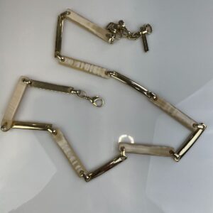 Photo detail:GOLD & ACRYLIC BARS CHAIN BELT OR NECKLACE