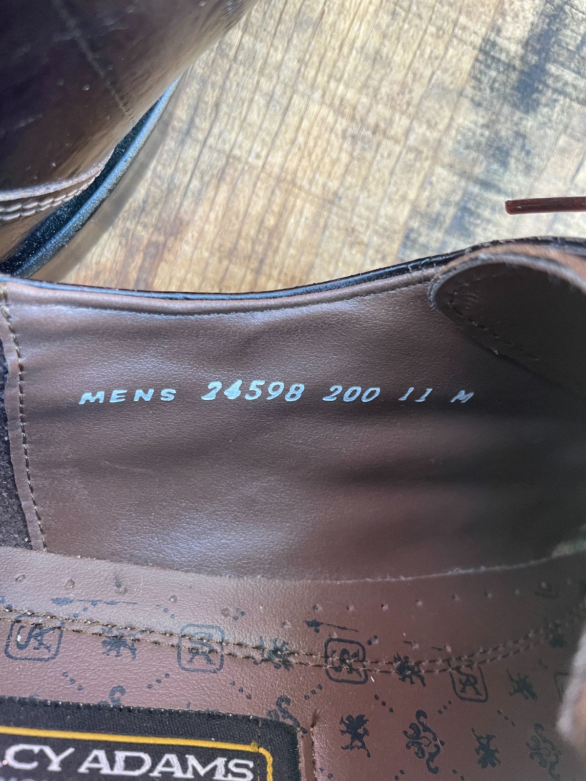 MENS EEL SKIN SQUARE TOE LACE UP OAFERS