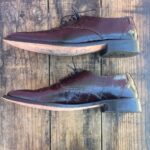 MENS EEL SKIN SQUARE TOE LACE UP OAFERS