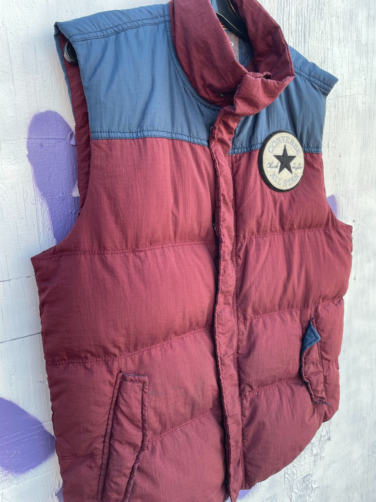 product details: CONVERSE ALL STAR COLOR BLOCK PUFFER VEST photo