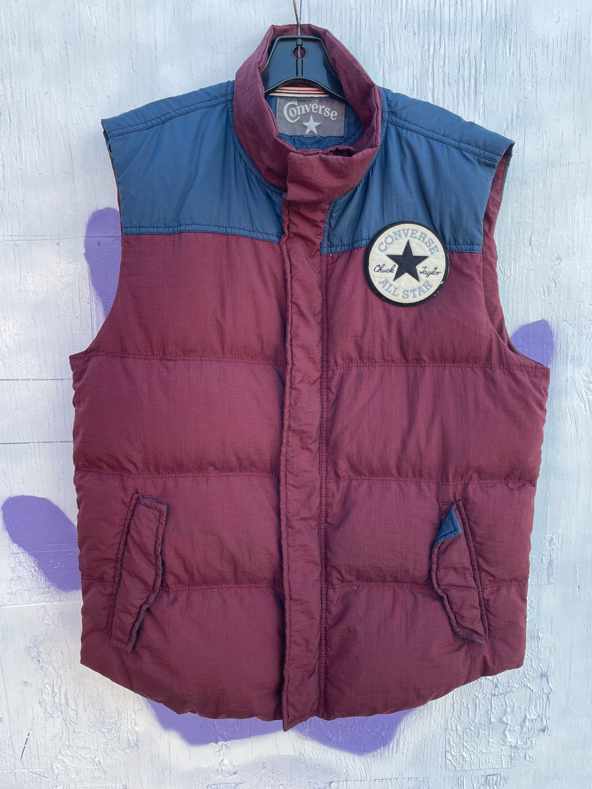 product details: CONVERSE ALL STAR COLOR BLOCK PUFFER VEST photo