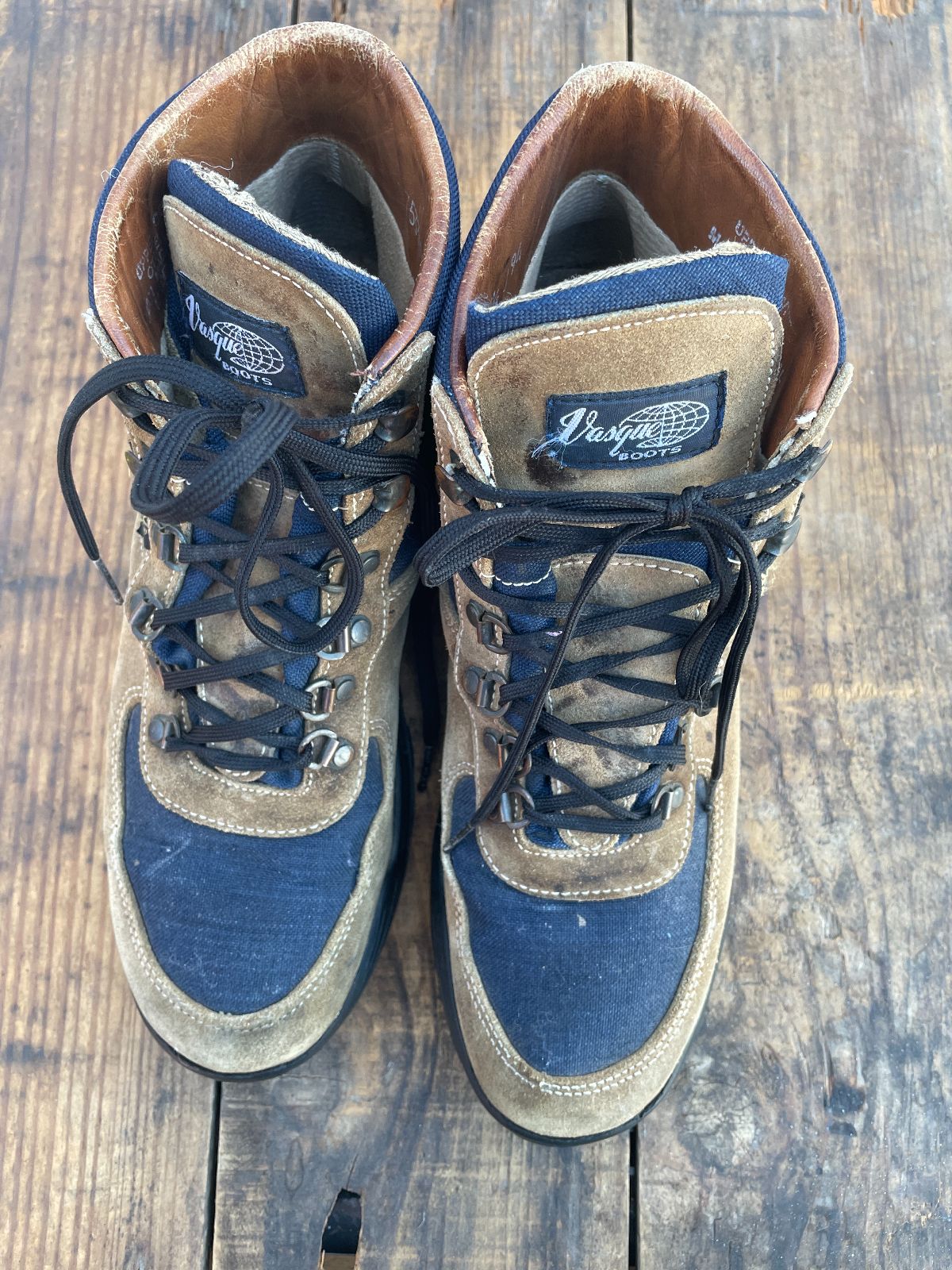 product details: AS-IS ITALIAN SUEDE HIKING BOOTS W/ GORE-TEX photo